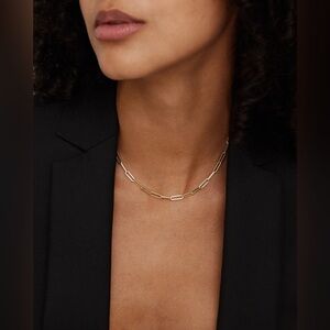 Jennifer Fisher Long Link Chain in 14K Yellow Gold